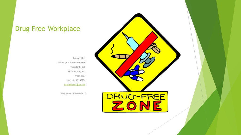 Drugfree Workplace Training Program-